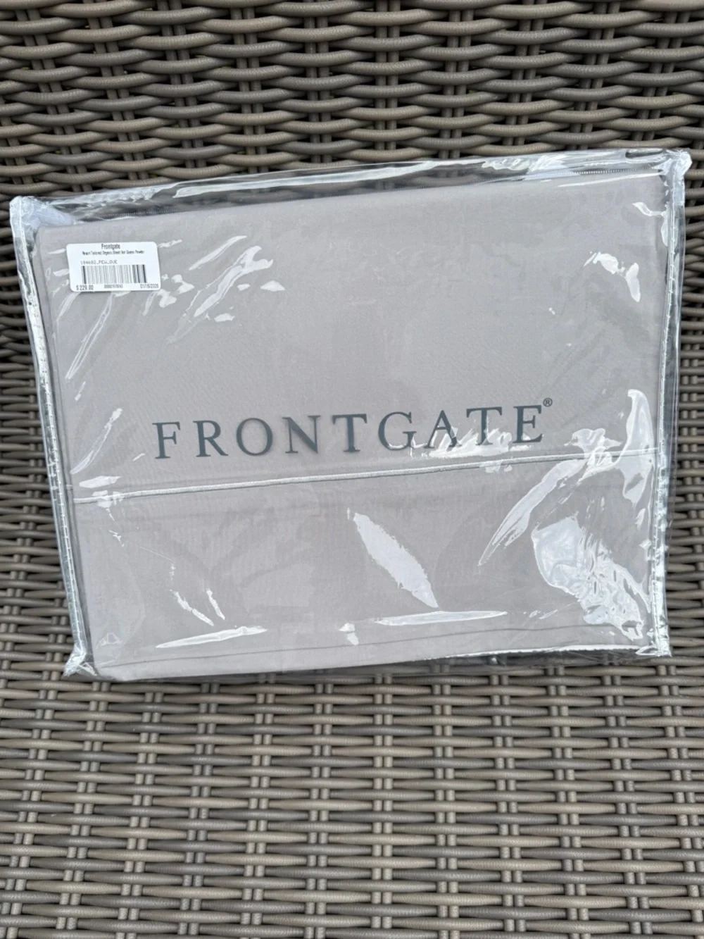 Frontgate Queen Organic Sheet Set - Pewter - NWT